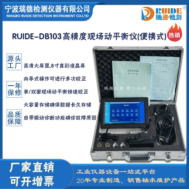 瑞德RUIDE-DB103便携式高精度现场动平衡仪